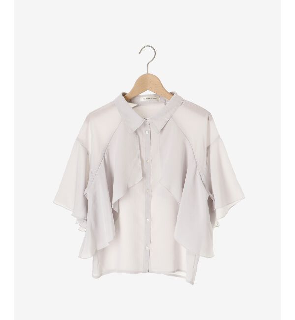  「シアーケープブラウス」|シャツ・ブラウス|