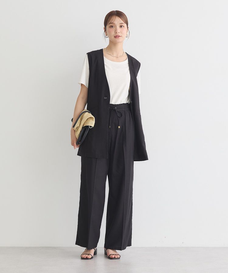 earth music&ecology「リラックスジレ / リネン混」|ベスト・ジレ|