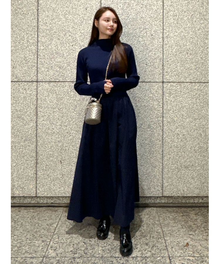 AnriettMusee「リブニットドッキングワンピース」|ワンピース|