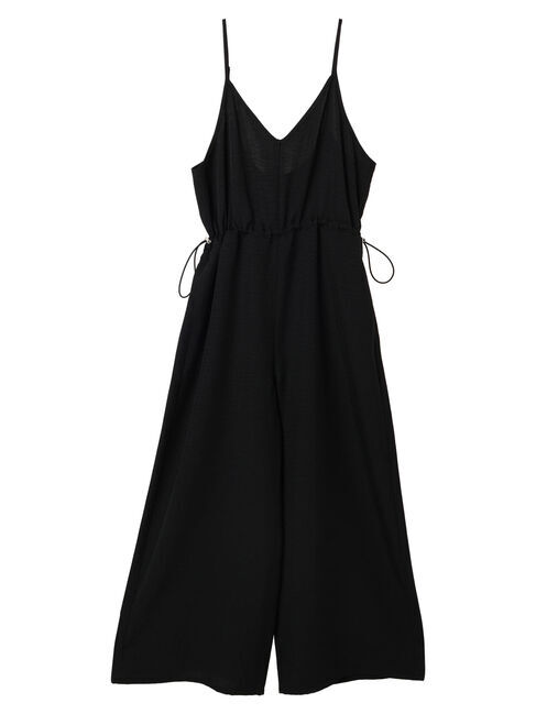 Green Parks「冷っとすずやかウエストドロストサロペット」|ワンピース|