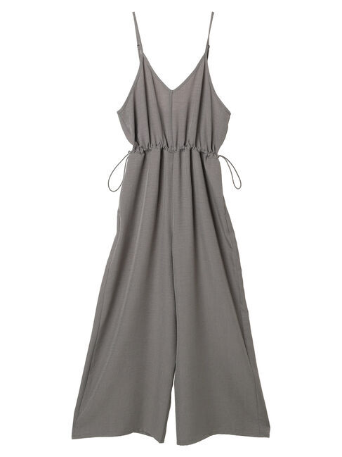 Green Parks「冷っとすずやかウエストドロストサロペット」|ワンピース|