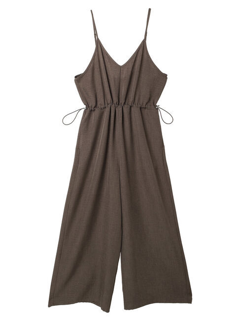 Green Parks「冷っとすずやかウエストドロストサロペット」|ワンピース|