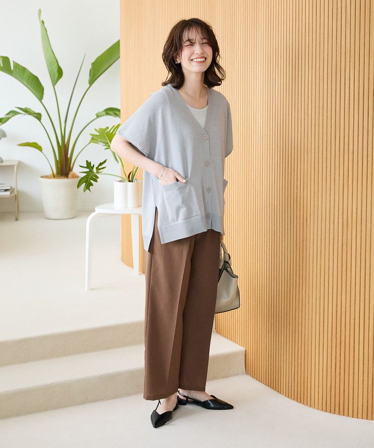 Green Parks「フレンチスリーブカーディガン」|カーディガン|