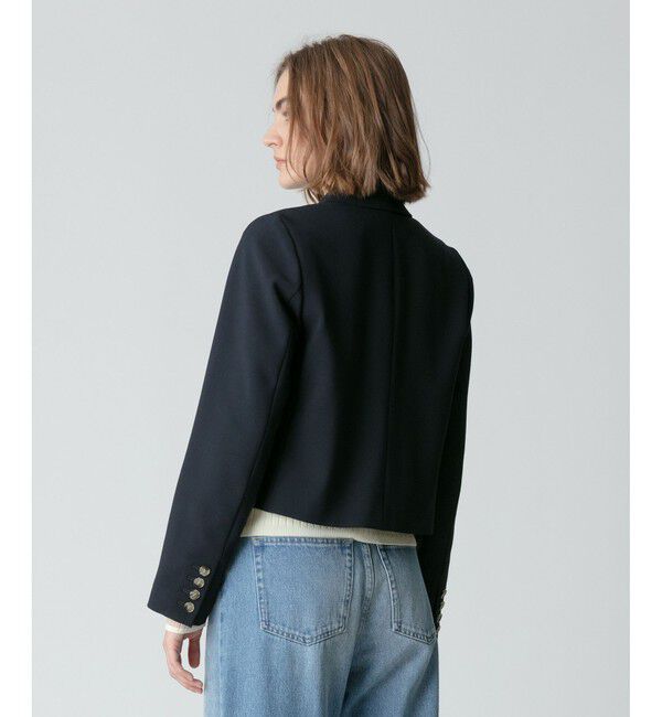 allureville「【セットアップ対応可能】ギャバショートジャケット」|テーラードジャケット|