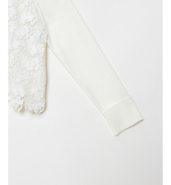 LOULOU WILLOUGHBY「【LOULOU WILLOUGHBY】ケミカルフラワーレースプルオーバー」|ニット・セーター|