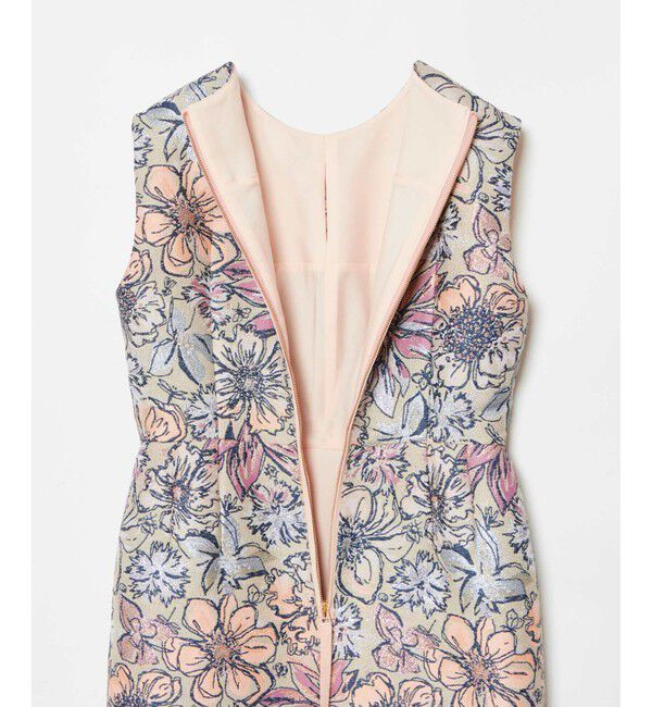 LOULOU WILLOUGHBY「【LOULOU WILLOUGHBY】MALHIAフラワージャガードノースリワンピース」|ワンピース|