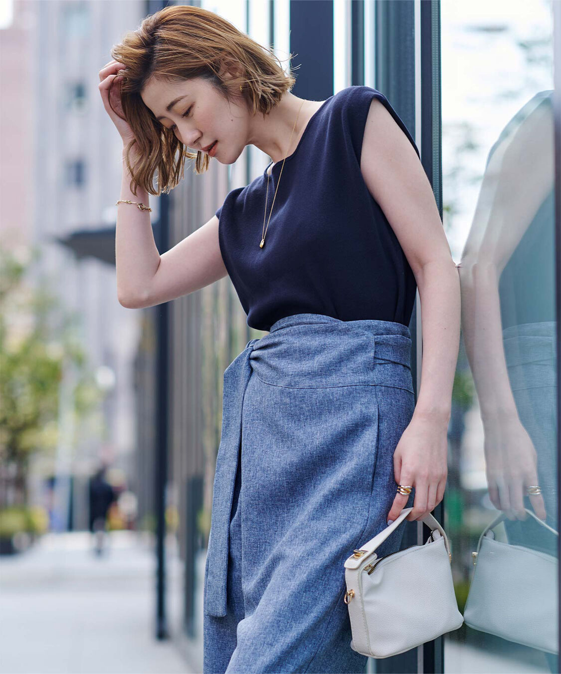 ur's「フレンチスリーブニットトップス」|ニット・セーター|