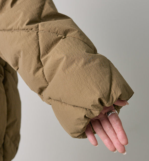  「リサイクルダウンジップアップフードジャケット」|テーラードジャケット|