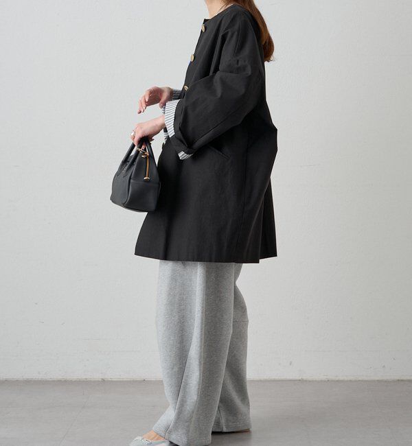  「ノーカラーコクーンシルエットコート」|その他|