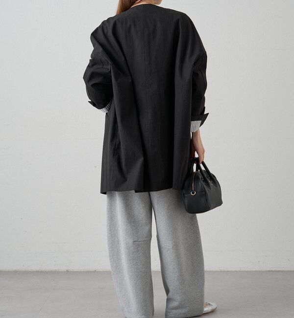  「ノーカラーコクーンシルエットコート」|その他|