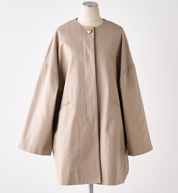  「ノーカラーコクーンシルエットコート」|その他|