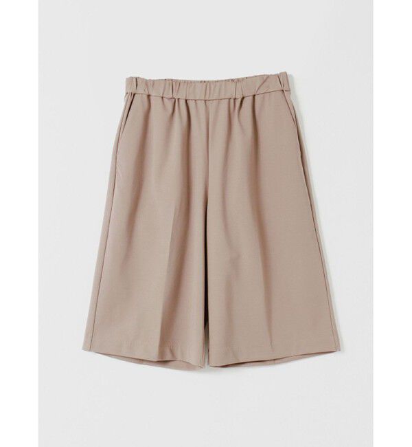 mizuiro ind「mizuiro ind センタープレスショートパンツ」|その他|ベージュ