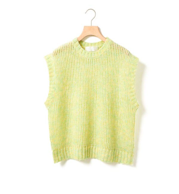 MARMARMAR「MARMARMAR シアーニットベスト」|ベスト・ジレ|グリーン
