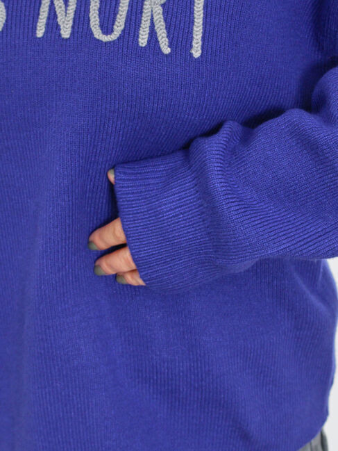 Samansa Mos2「◎レタリング配色ニット」|ニット・セーター|