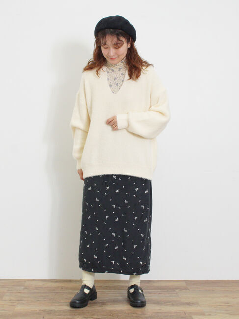 Samansa Mos2「◎シャギーキーネックニット」|ニット・セーター|