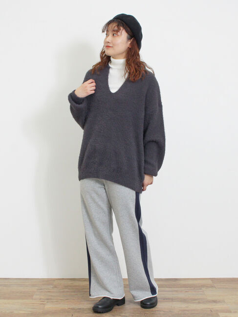 Samansa Mos2「◎シャギーキーネックニット」|ニット・セーター|