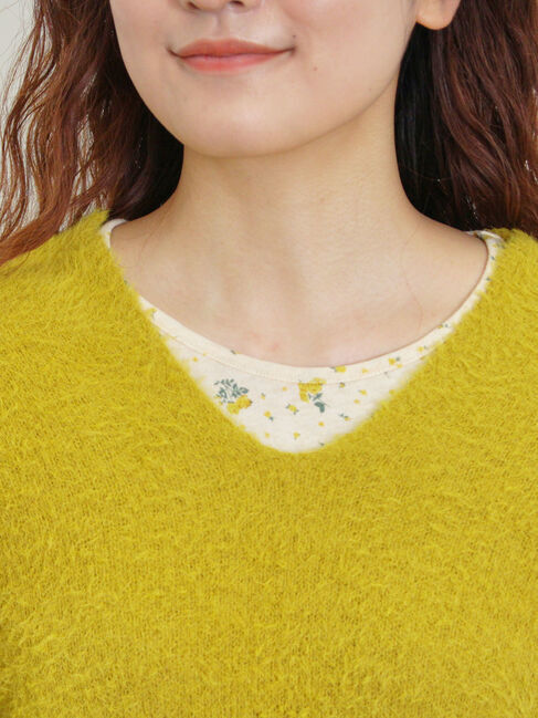 Samansa Mos2「◎シャギーキーネックニット」|ニット・セーター|