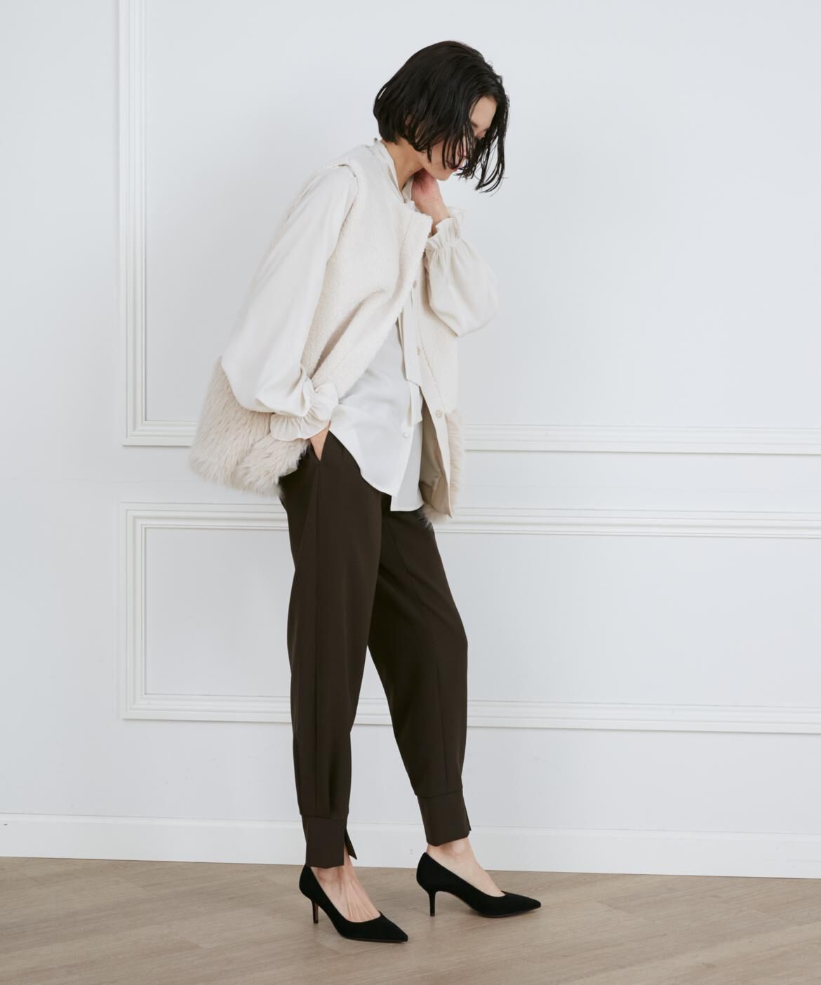 INED「ジョガーパンツ」|スラックス|