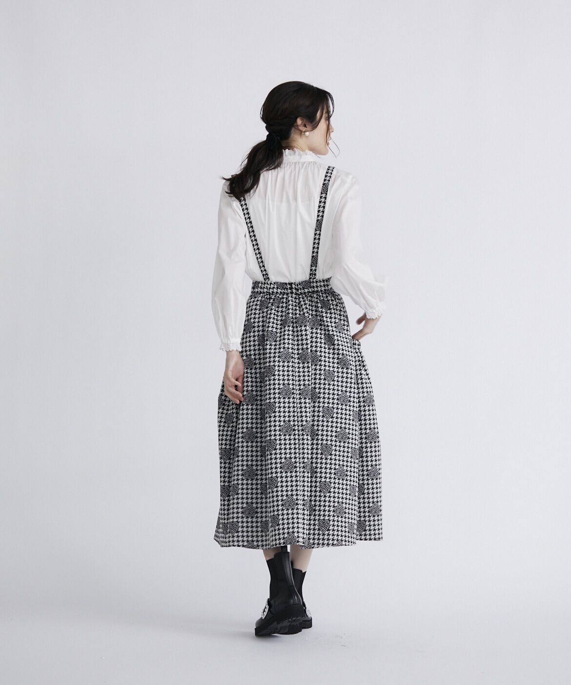 Maglie le cassetto「千鳥&times;ハートジャガードスカート」|フレア|