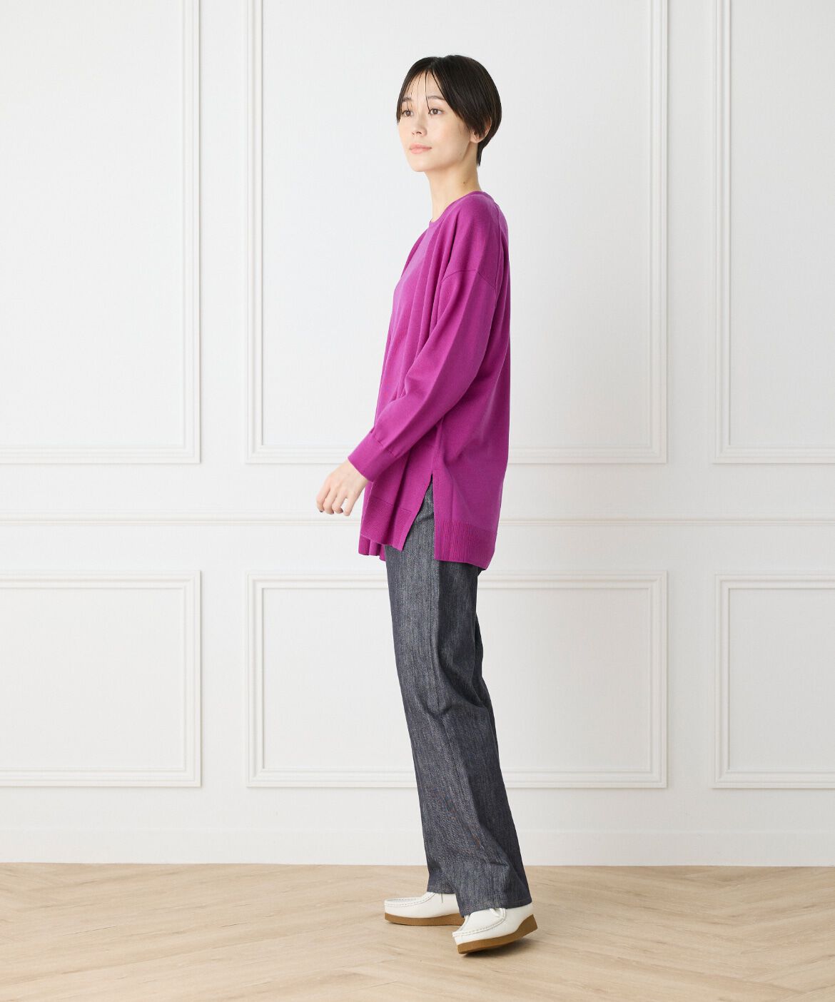 DAY by DAY it&rsquo;s international「ウォッシャブルウール着流しロングカーディガン《HARMONY》」|カーディガン|