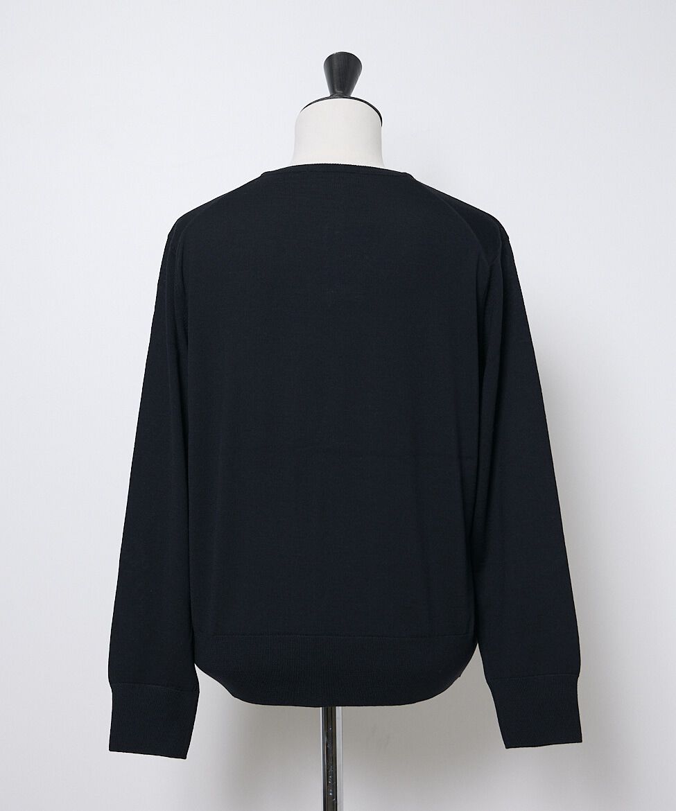 INED「FF30ゲージ Vネックニット」|ニット・セーター|