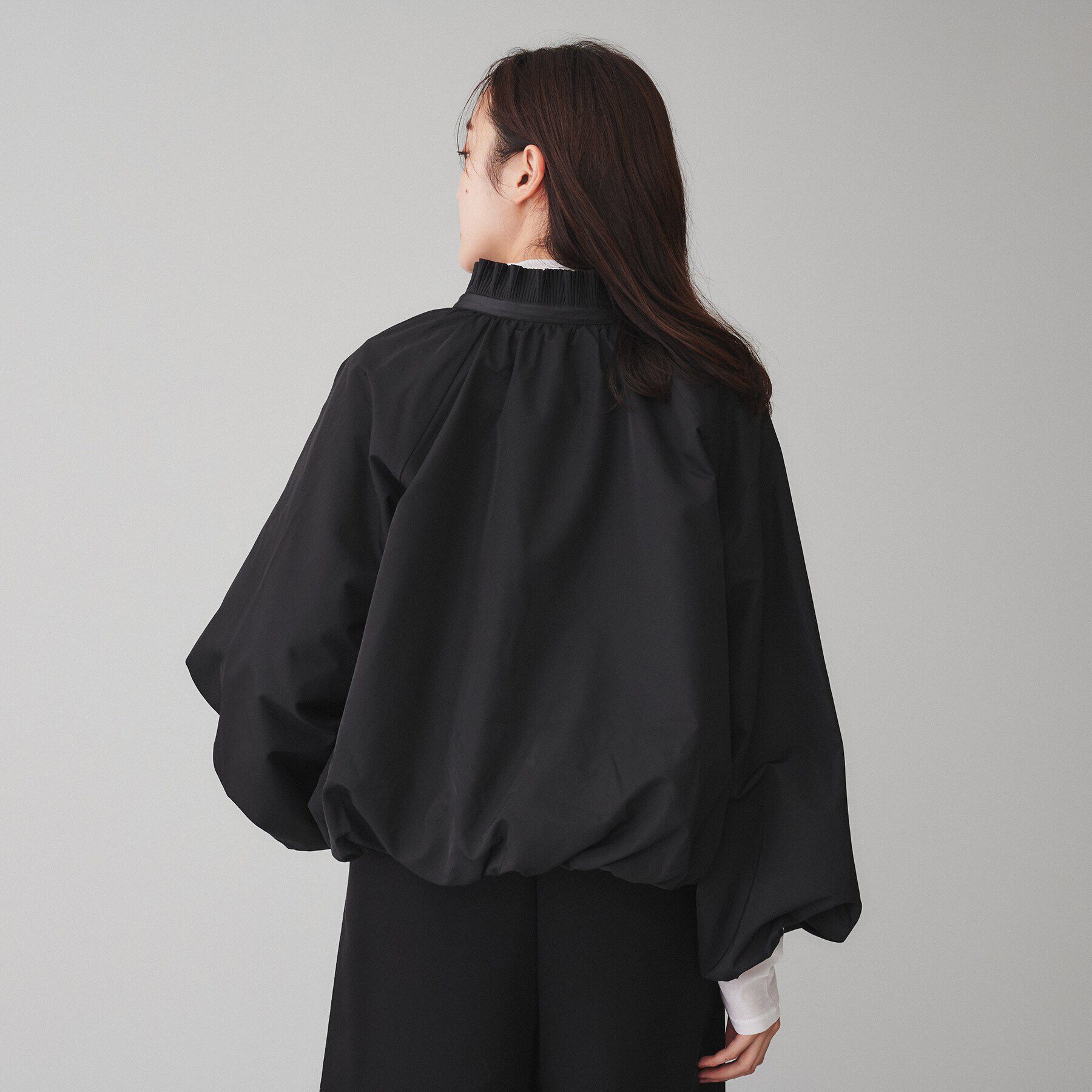 UNTITLED「【MARILYN MOON】プリーツツイルバルーンブルゾン」|テーラードジャケット|