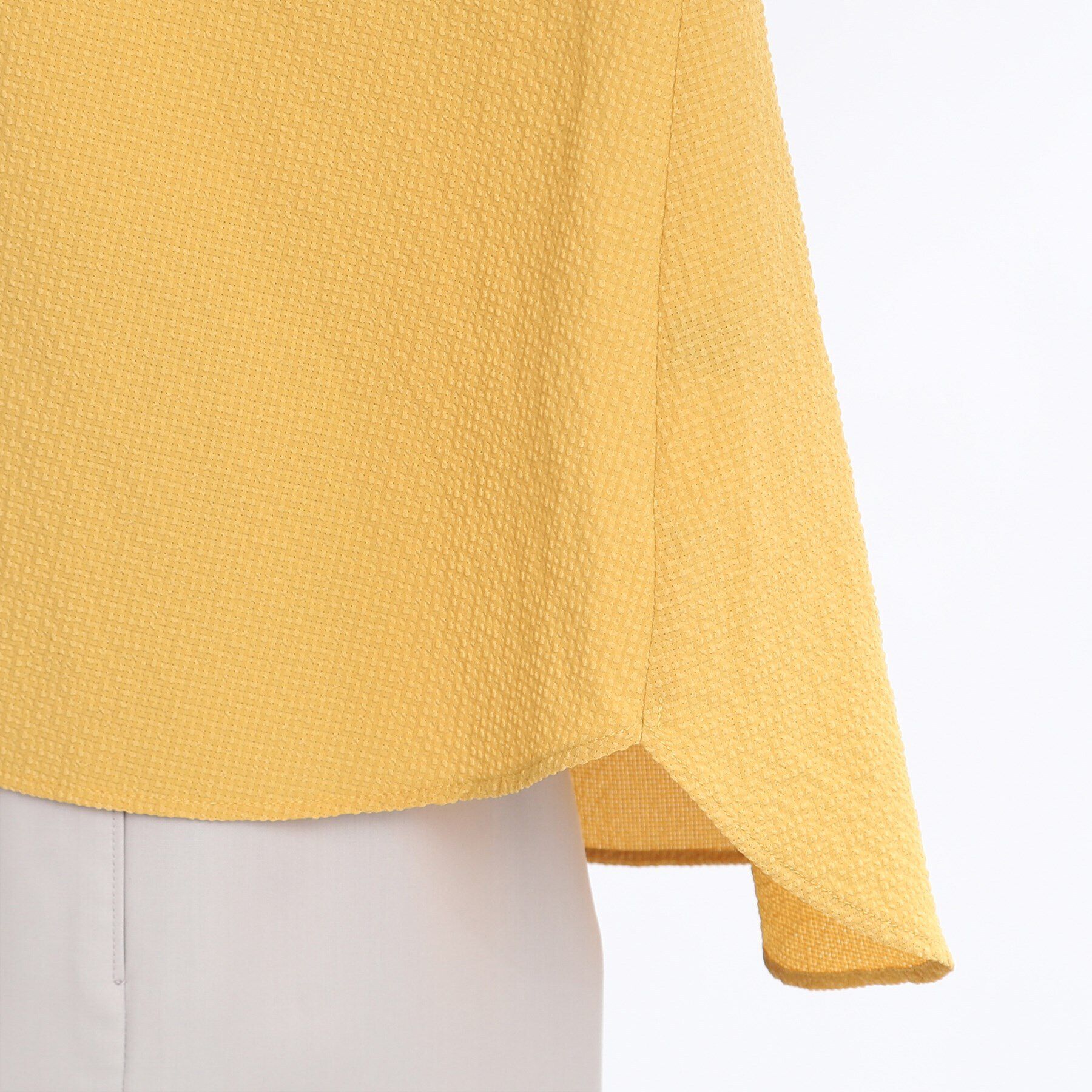 Reflect「【SALE／E‐QUALITY／手洗い可】涼し気スキッパーブラウス」|シャツ・ブラウス|