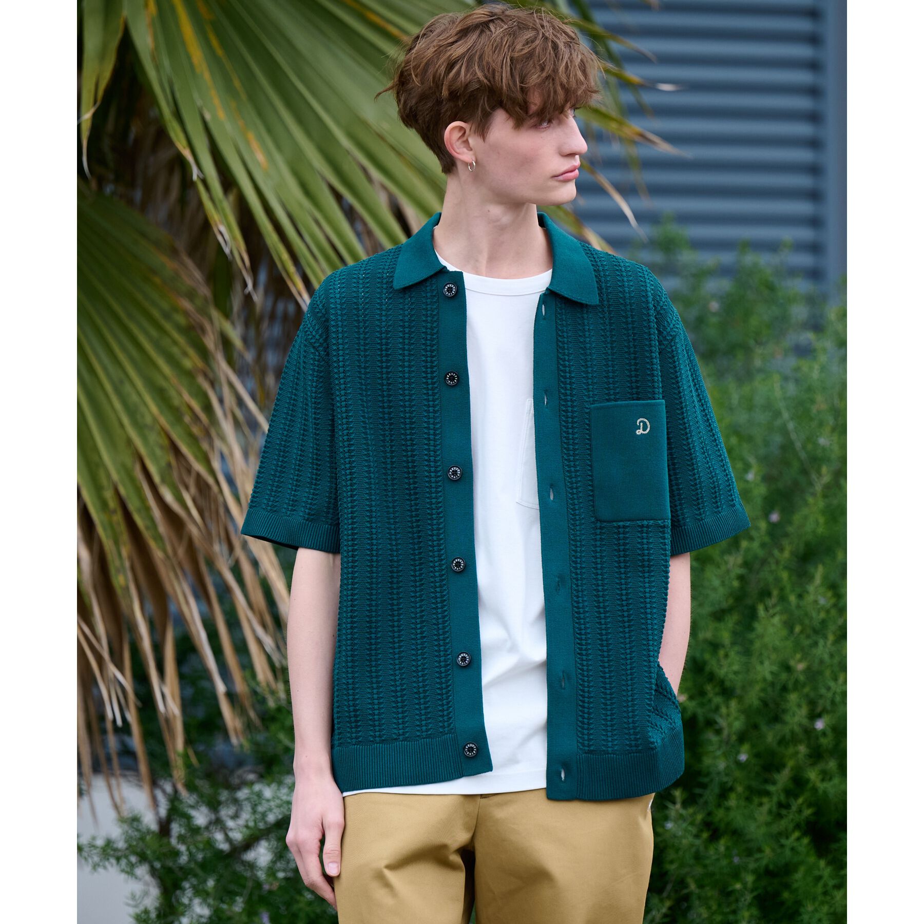 DRESSTERIOR「【Safari5月号掲載】オーガニックコットン キューバニットシャツ」|ニット・セーター|