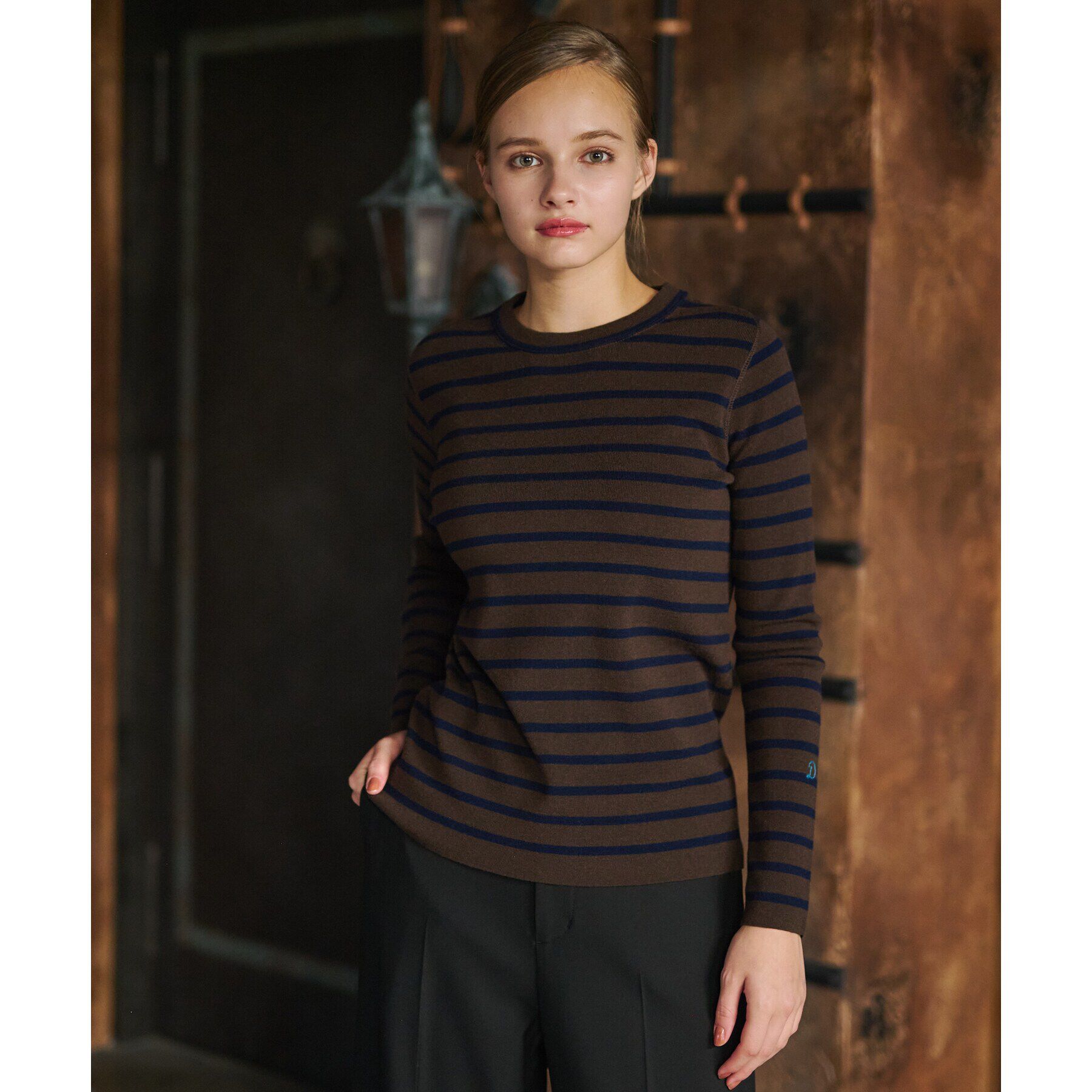 DRESSTERIOR「ストレッチフルニードルプルオーバーニット」|ニット・セーター|