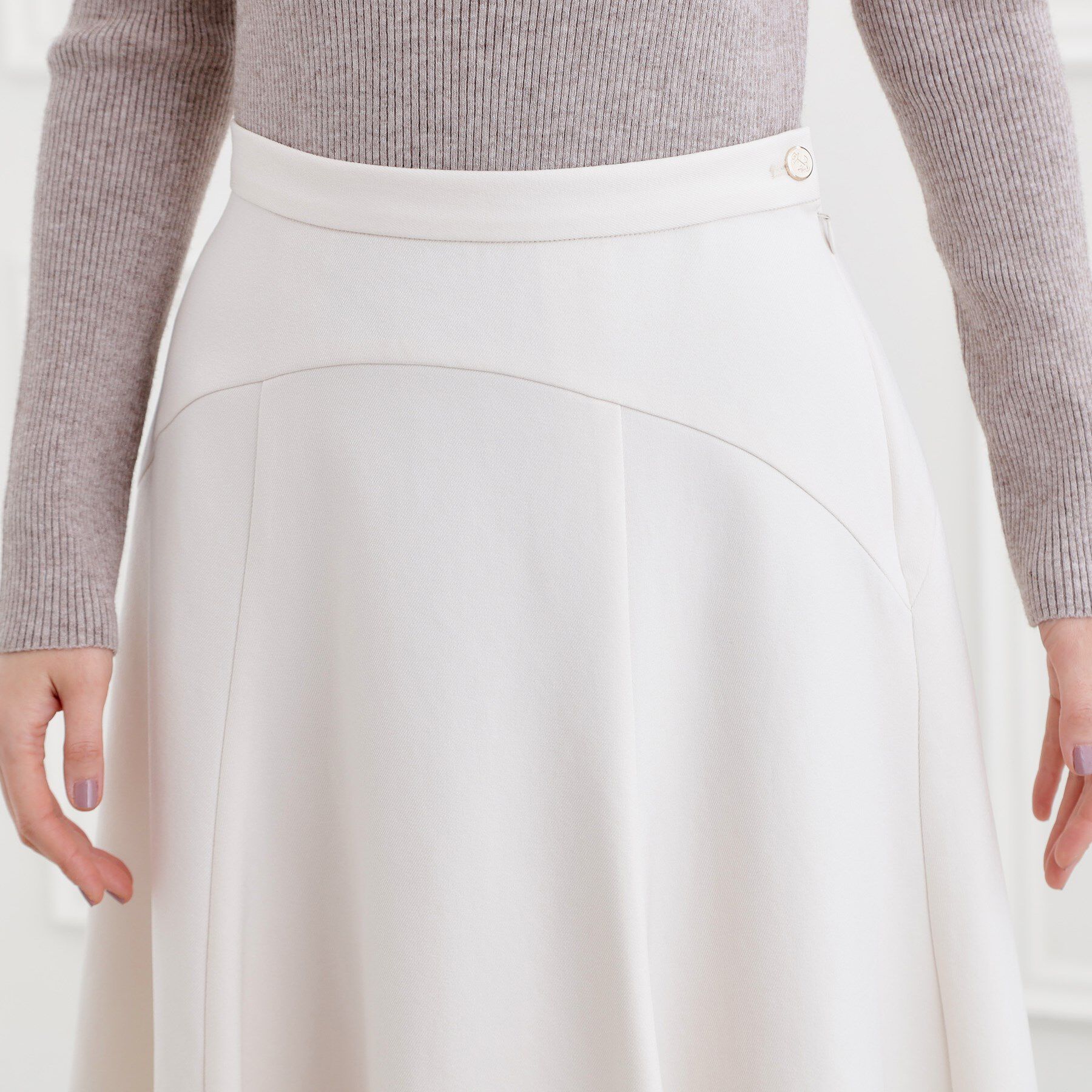 grove「ウーリッシュフレアスカート」|スカート|