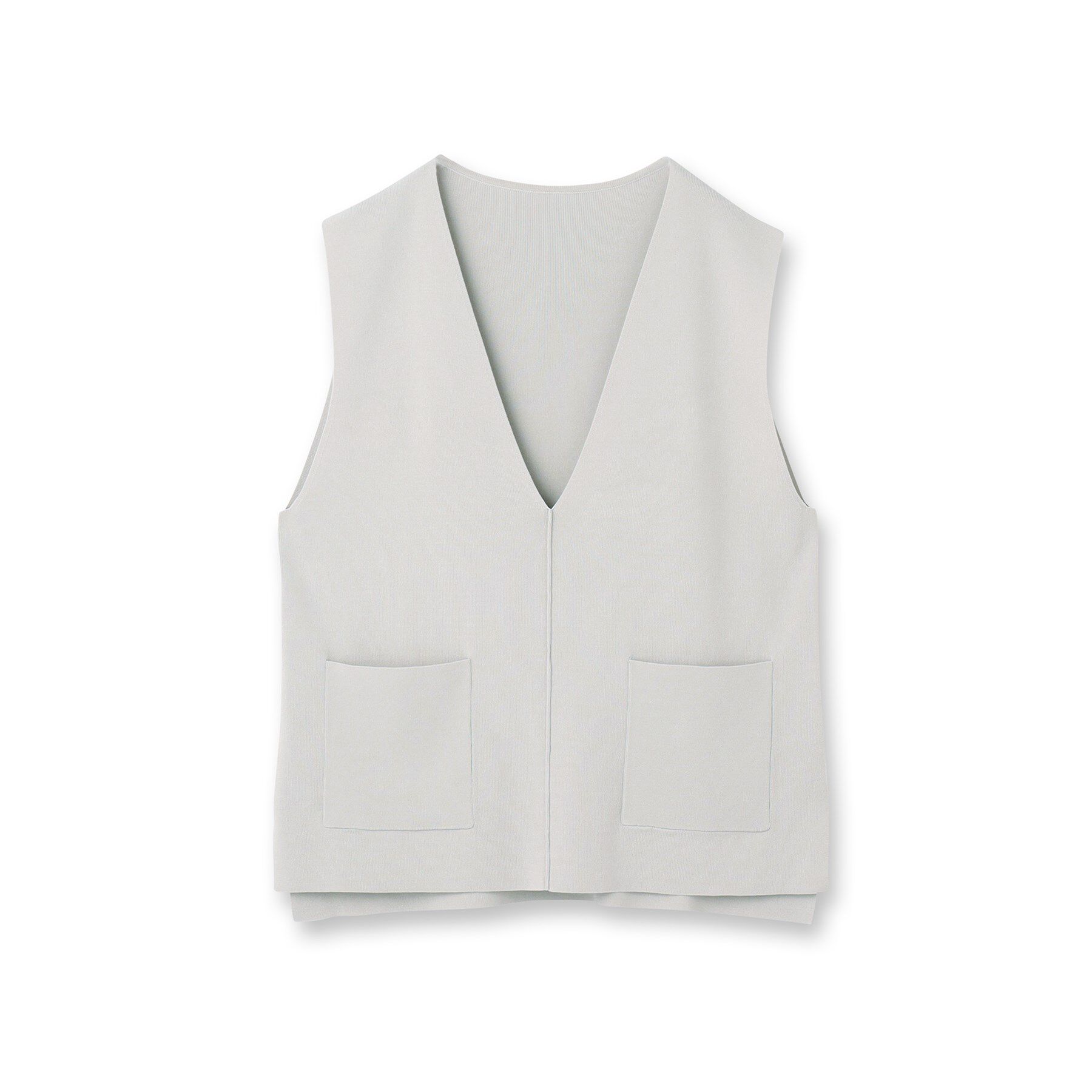 INDIVI「Vネック ニットジレ」|ニット・セーター|