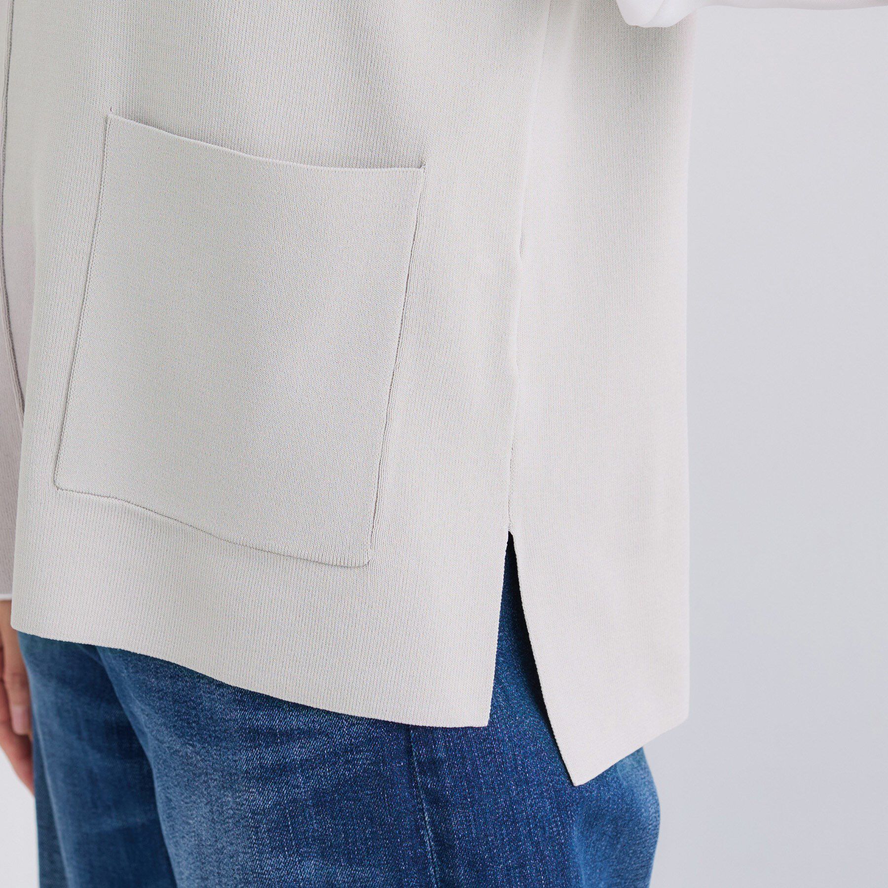 INDIVI「Vネック ニットジレ」|ニット・セーター|