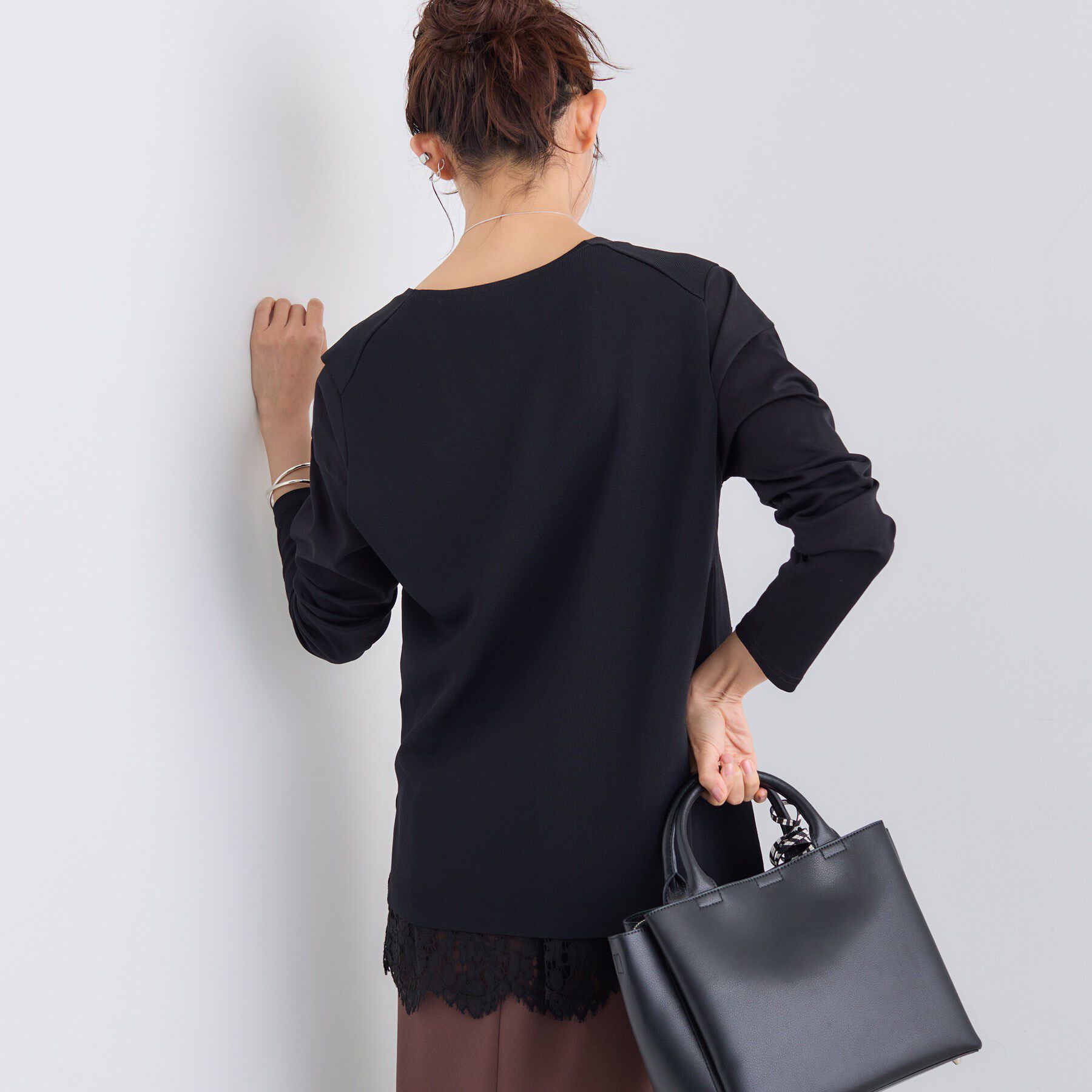 INDIVI「Vネック ニットジレ」|ニット・セーター|