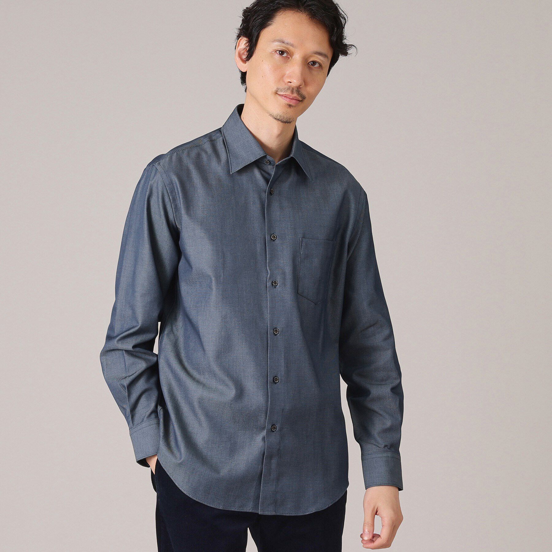 TAKEO KIKUCHI「ユーティリティー デニムルック シャツ」|シャツ・ブラウス|