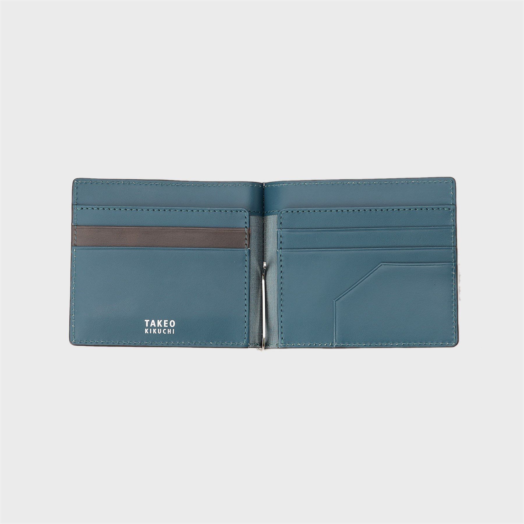 TAKEO KIKUCHI「【NEW レザーリップルシリーズ】マネークリップ付 サプレス ウォレット」|財布|