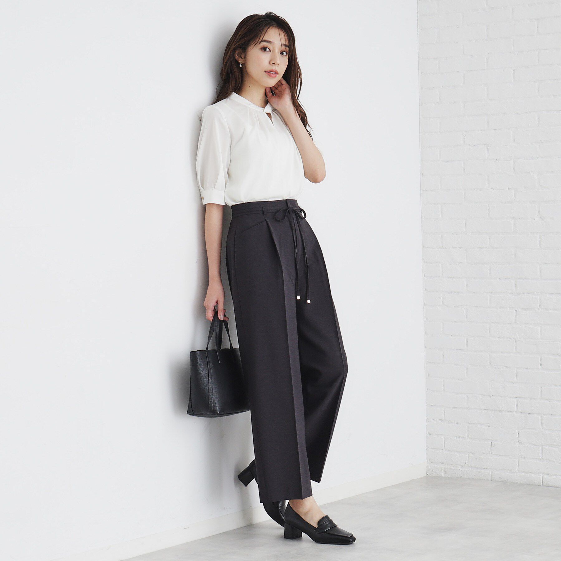 index「ツイルタックワイドパンツ【洗濯機洗い可/防シワ】」|その他|