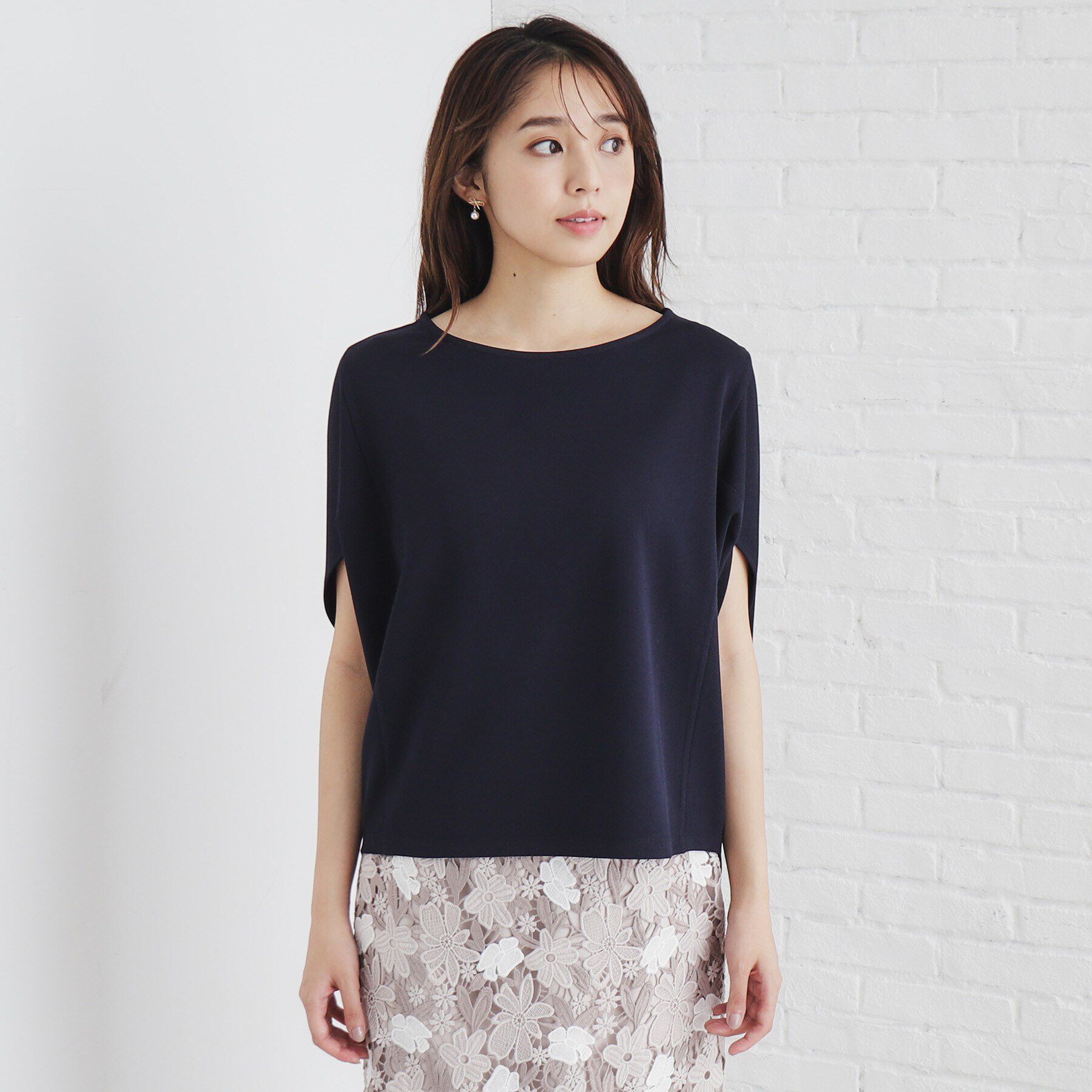 index「UV ドルマンスリーブトップス【洗濯機洗い可/防シワ】」|Tシャツ・カットソー|