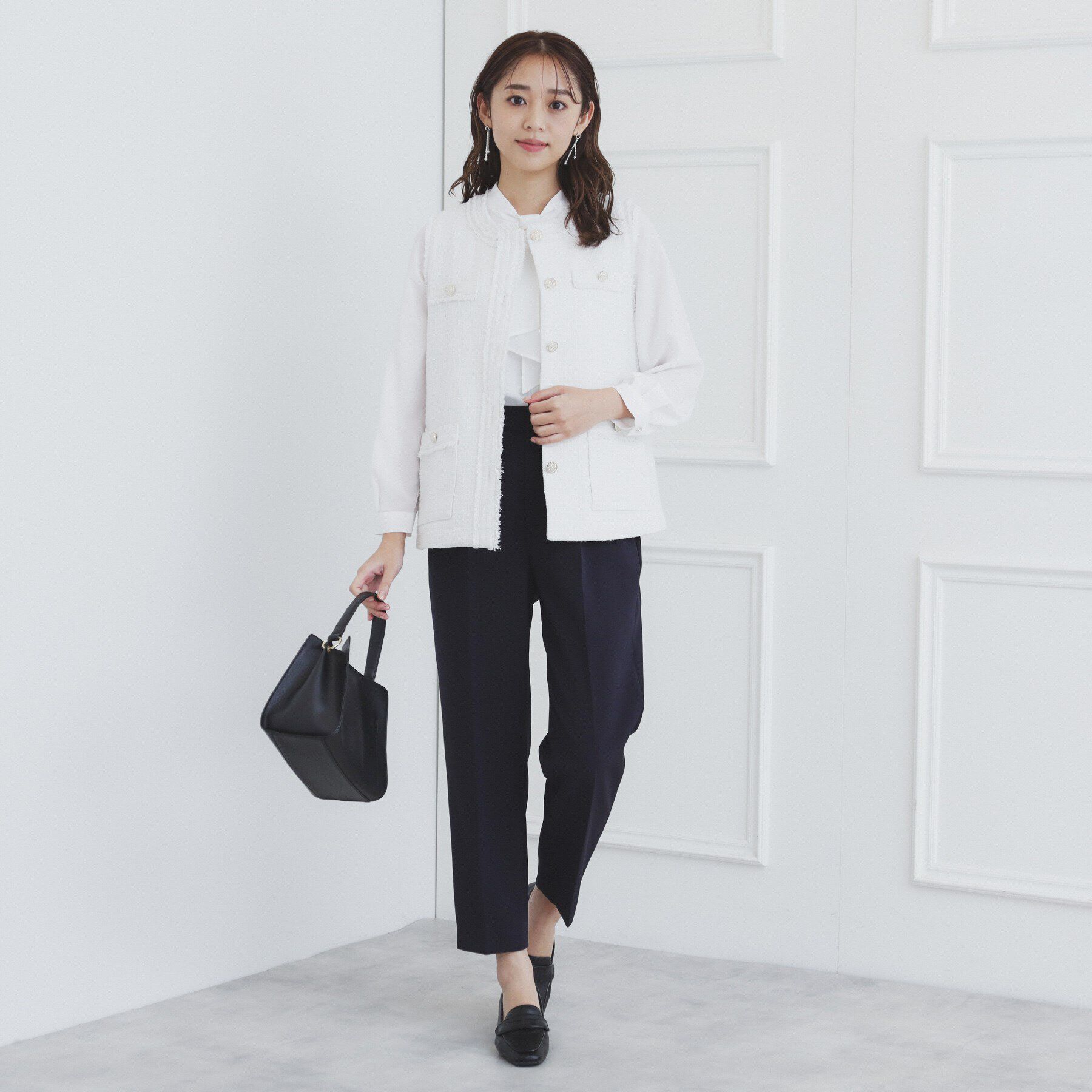 index「《通勤・セレモニー/セットアップ対応》多機能ストレッチテーパードパンツ【洗濯機洗い可/防シワ/抗ピル」|その他|