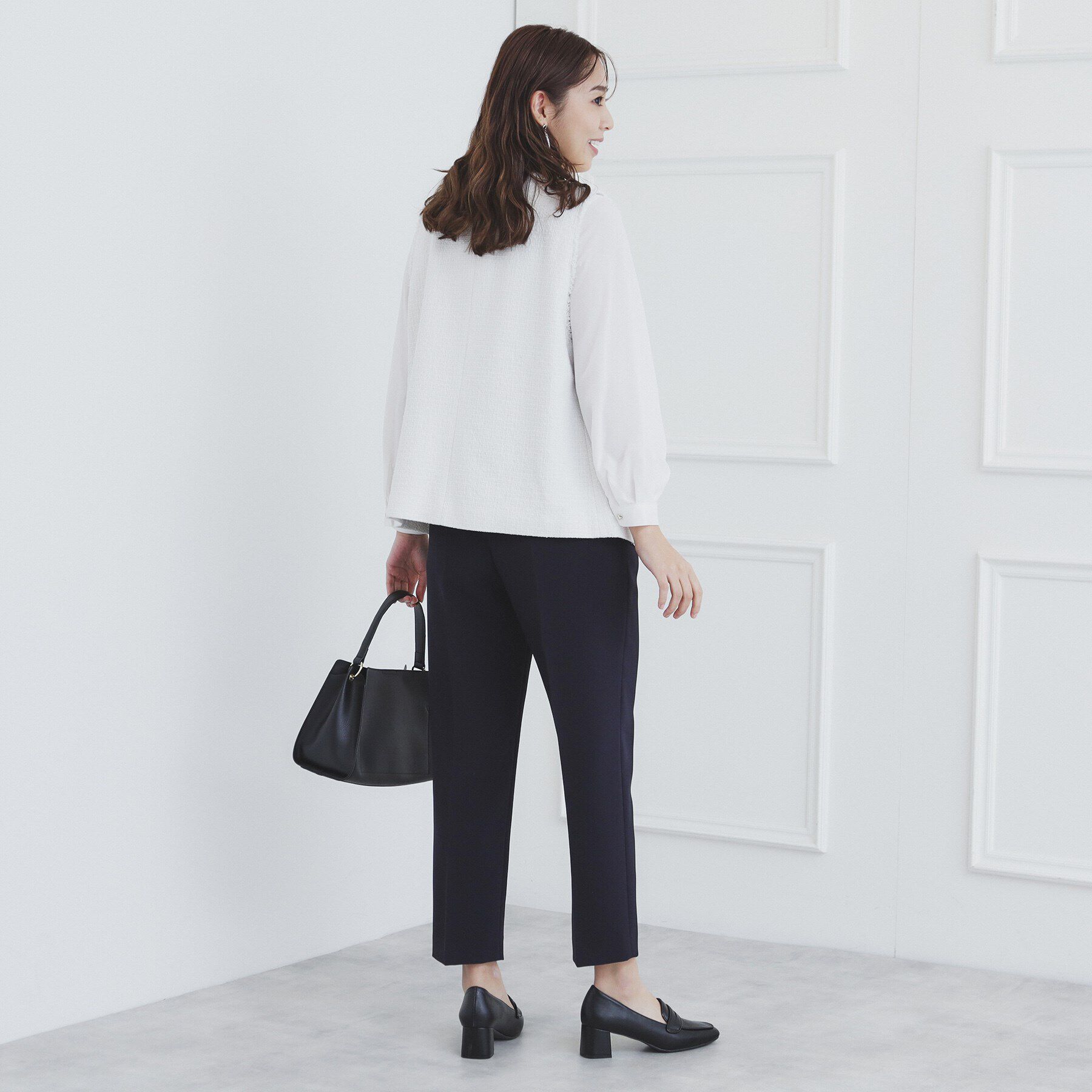 index「《通勤・セレモニー/セットアップ対応》多機能ストレッチテーパードパンツ【洗濯機洗い可/防シワ/抗ピル」|その他|