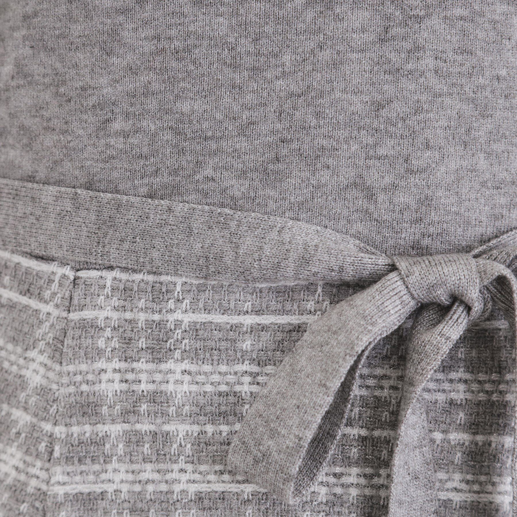 index「チェックラメジャカードニットワンピース【洗濯機洗い可】」|ワンピース|