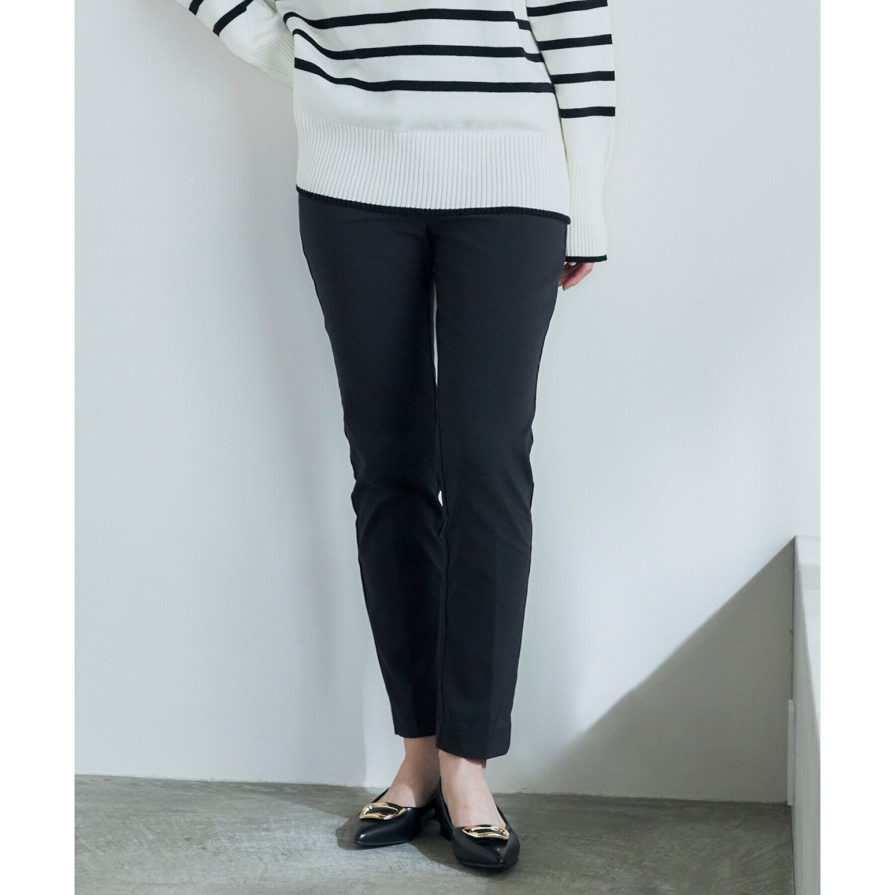 THE SHOP TK「【ラクでキレイ】ハイパーストレッチ裏起毛スティックパンツ/洗える」|その他|