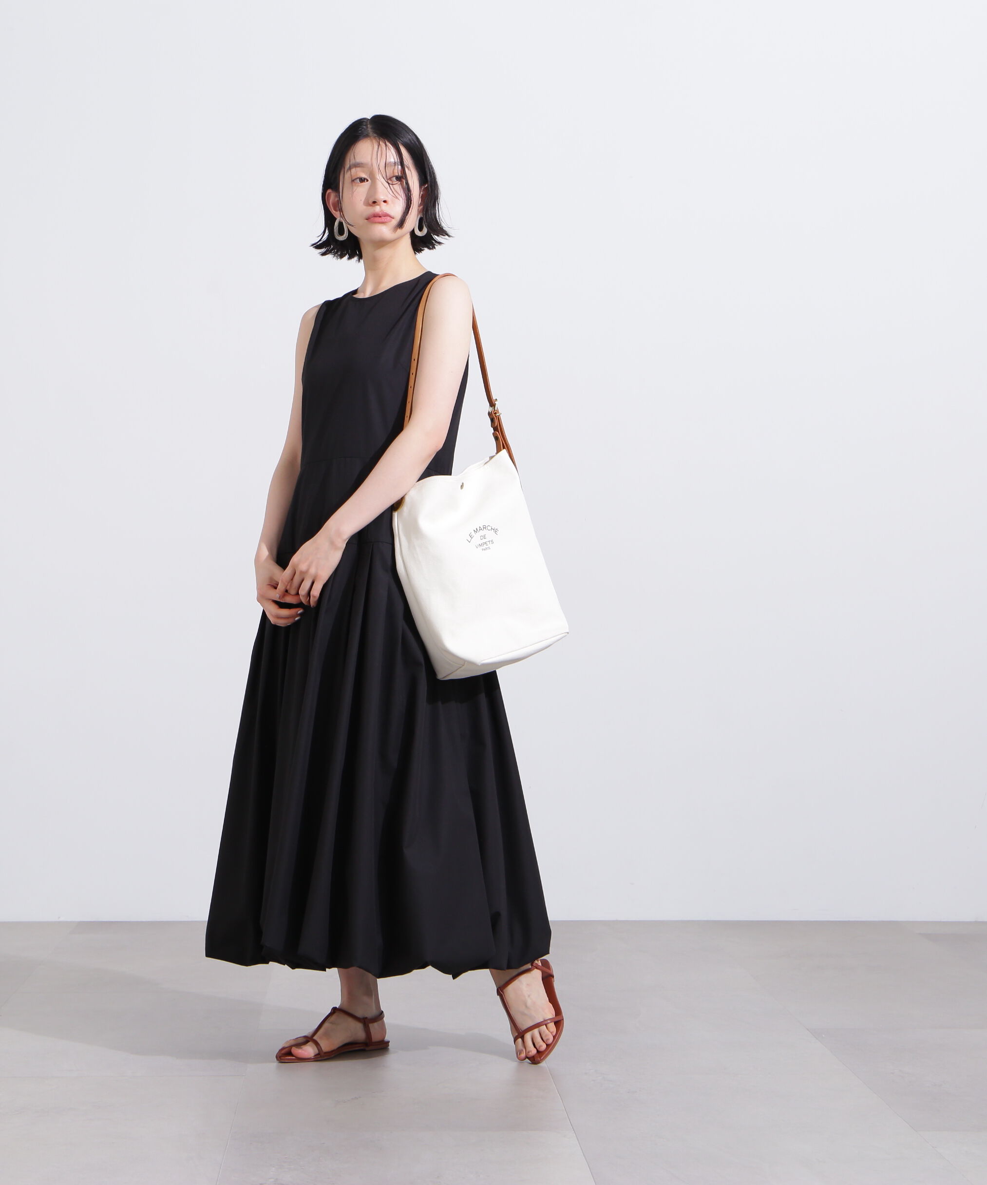  「バルーンノースリーブワンピース」|ワンピース|