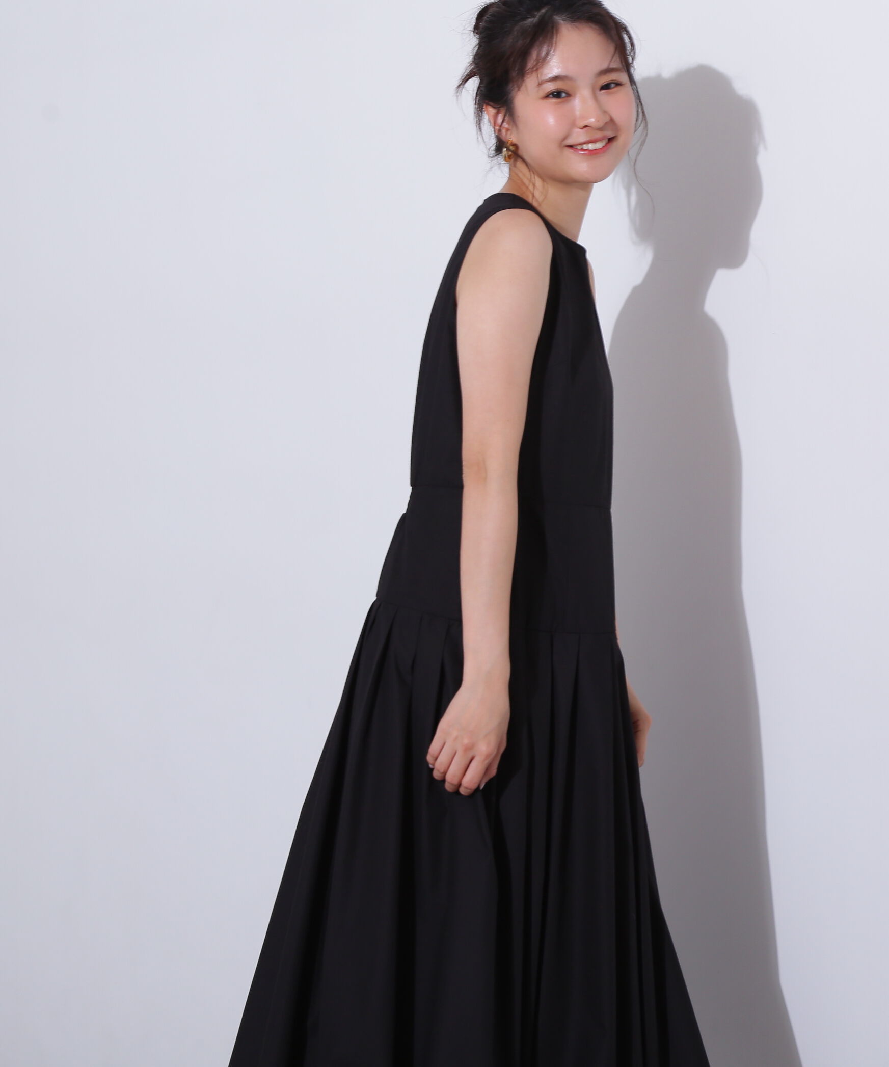  「バルーンノースリーブワンピース」|ワンピース|