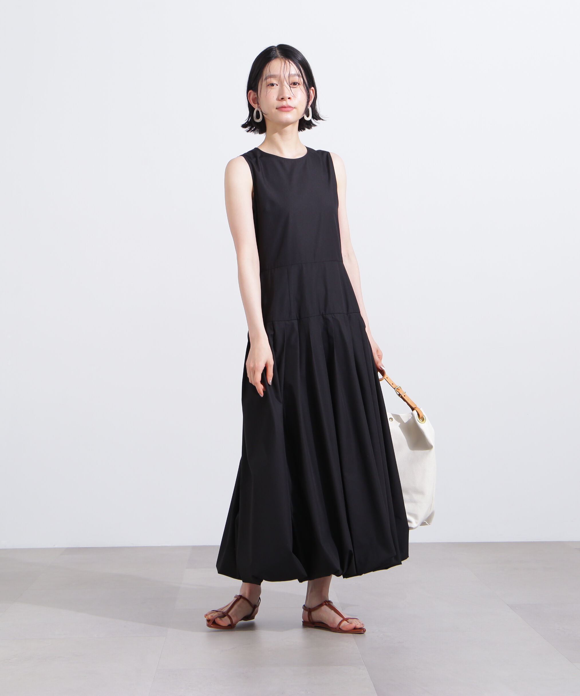  「バルーンノースリーブワンピース」|ワンピース|