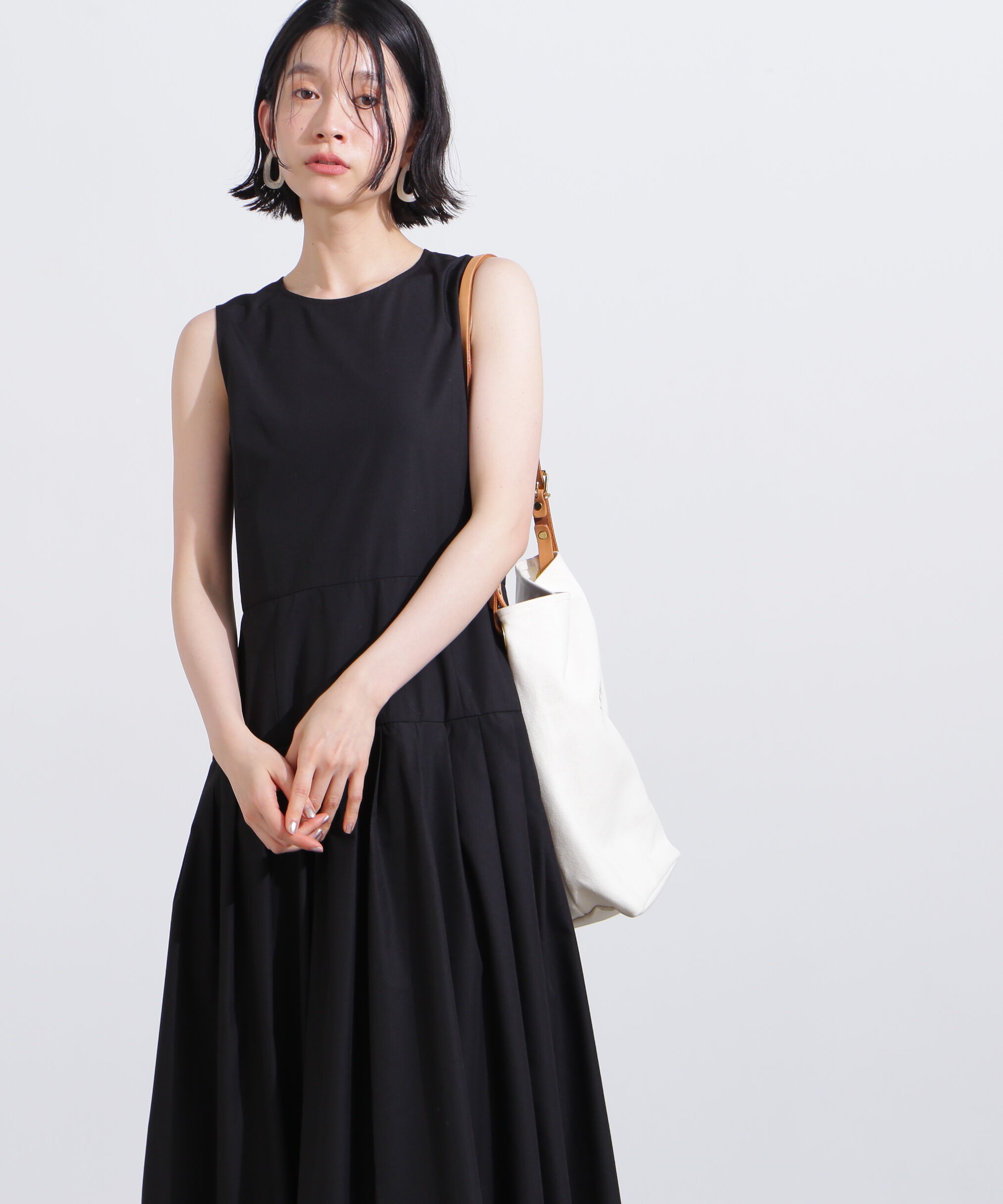  「バルーンノースリーブワンピース」|ワンピース|