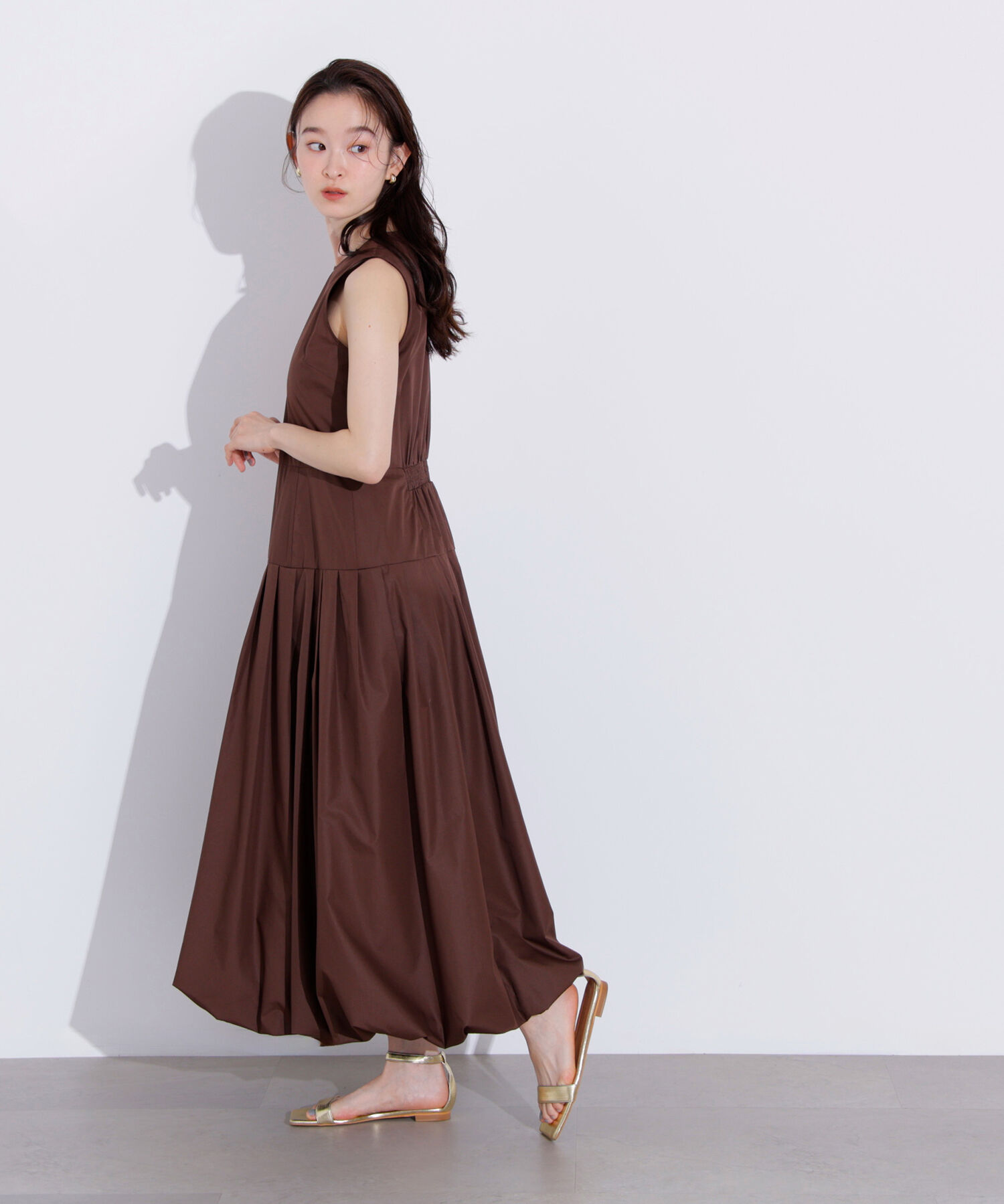  「バルーンノースリーブワンピース」|ワンピース|