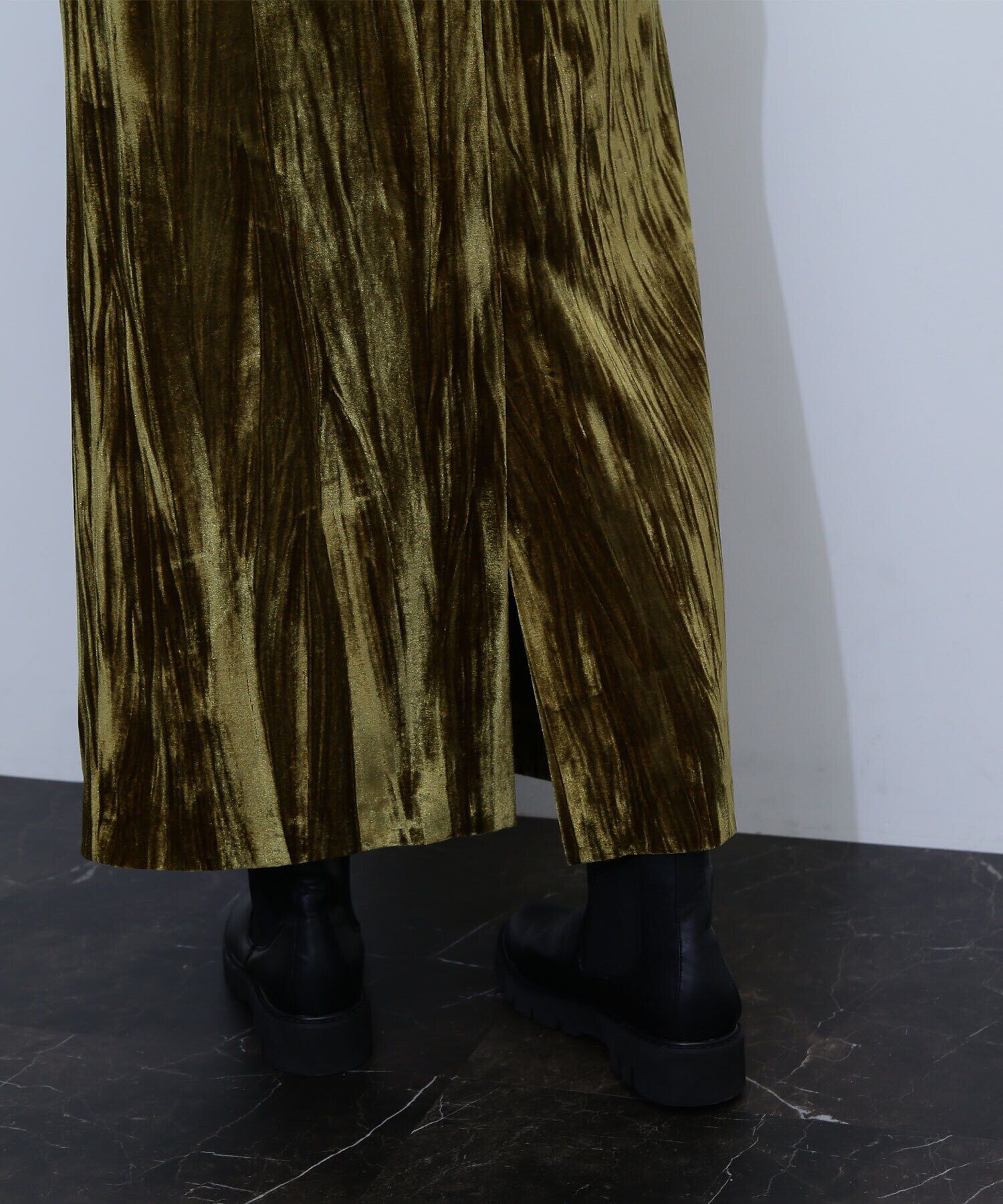  「ベロアナローキャミワンピース」|ワンピース|