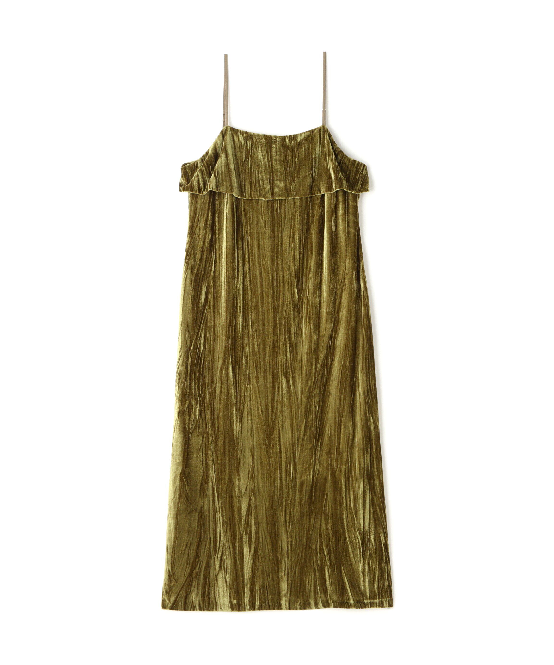  「ベロアナローキャミワンピース」|ワンピース|