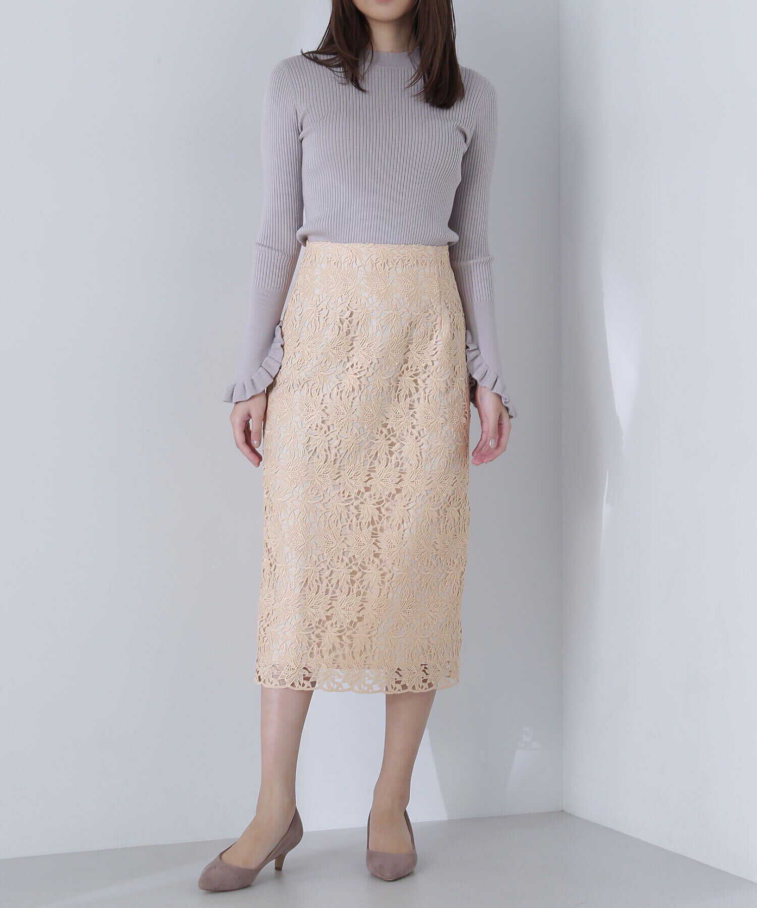  「ケミカルレースタイトスカート」|スカート|