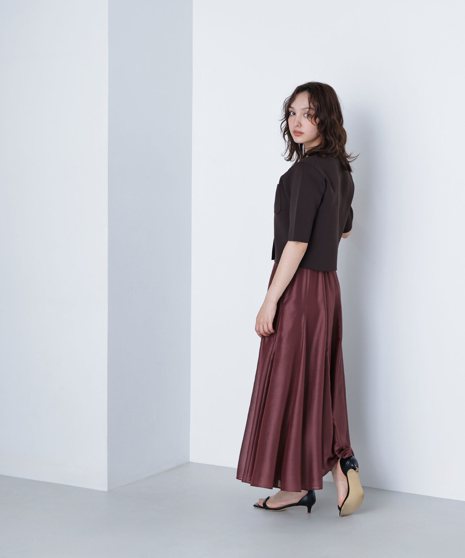  「シャイニーシアーボイルスカート」|スカート|